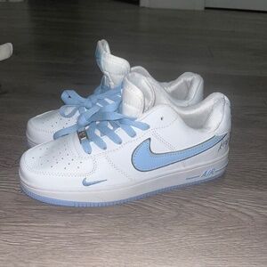 Brand New Women’s Nike Air Force 1 Keep White / BB Blue.